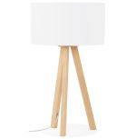 Stolní lampa TRIVET MINI 64 CM bílá/přírodní