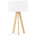 Stolní lampa TRIVET MINI 64 CM bílá/přírodní