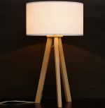 Stolní lampa TRIVET MINI 64 CM bílá/přírodní