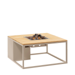 Stůl s plynovým ohništěm COSI- typ Cosiloft 100 písečně béžový / kamenná deska
