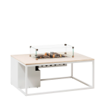 Stůl s plynovým ohništěm COSI- typ Cosiloft 120 bílý / kamenná deska Stůl s plynovým ohništěm COSI- typ Cosiloft 120 bílý / kamenná deska