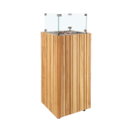 Plynové ohniště Cosipillar čtvercový / Teak