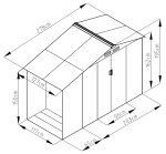 Domek DIANA II 127cm