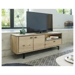 Televizní stolek s LED osvětlením NATURE 170 CM masiv dub Televizní stolek s LED osvětlením NATURE 170 CM masiv dub