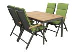 CONCEPT teak FSC - zahradní hliníkové polohovací křeslo