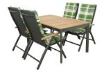 CONCEPT teak FSC - zahradní hliníkové polohovací křeslo