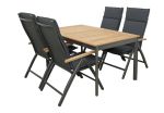 CONCEPT teak FSC - zahradní hliníkové polohovací křeslo
