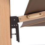 ALU WOOD XL 4x3 m - výkyvný zahradní slunečník s boční tyčí