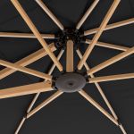 ALU WOOD XL 4x3 m - výkyvný zahradní slunečník s boční tyčí