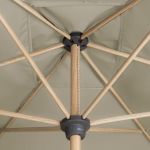 ALU WOOD 3 x 2 m – slunečník s automatickým naklápěním s ULTRA UV ochranou