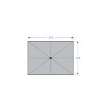 ALU WOOD 210 x 140 cm – slunečník s automatickým naklápěním s ULTRA UV ochranou