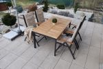 CONCEPT teak FSC - zahradní hliníkové polohovací křeslo