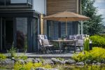 ALU WOOD 3,5 m - slunečník s klikou s ULTRA UV ochranou