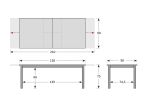 CONCEPT FSC - zahradní rozkládací stůl s teakovou deskou