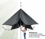 TELESTAR 4 x 4 m - velký profi slunečník