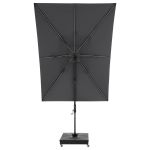 myZone 220 x 300 cm LED - výkyvný zahradní slunečník s boční tyčí