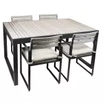Zahradní rozkládací stůl EBBY antracit/šedý100×150-260