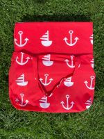 Plážové lehátko červená kotva Plážové lehátko červená kotva