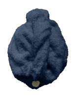Rychleschnoucí froté turban na vlasy, tmavě modrý