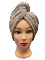 Rychleschnoucí froté turban na vlasy, béžový