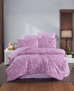 Bavlněné povlečení Lusia růžová 140x200, 70x90cm