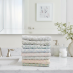 Dětský ručník Káro 40x60 cm dvoubarevný Barva: bílá-růžová (35)