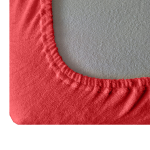 Prostěradlo Froté Lux 180x200 cm červená