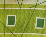 Povlak na polštářek Zelené pruhy 40x50 cm - II. jakost