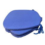 Sada podsedáků Klasik 36x38 cm, 4dílná, Jersey, tmavě modrá