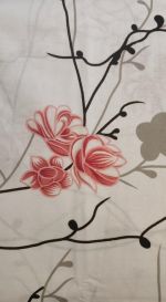 Bavlněné povlečení Sakura červená 140x200, 70x90 cm