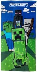 Carbotex Dětská osuška Minecraft Mobi útočí