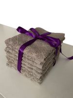 4dílná sada dětských ručníků světle hnědá (22)