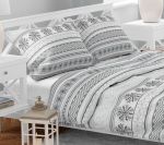 Vánoční bavlněné povlečení Šedá zima 140x200, 70x90 cm Vánoční bavlněné povlečení Šedá zima 140x200, 70x90 cm