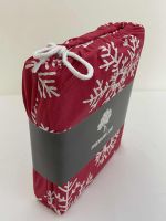 Vánoční bavlněné povlečení Vločky červené 140x200, 70x90 cm Vánoční bavlněné povlečení Vločky červené 140x200, 70x90 cm