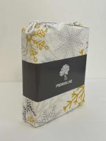 Vánoční bavlněné povlečení Vločky zlaté 140x200, 70x90 cm Vánoční bavlněné povlečení Vločky zlaté 140x200, 70x90 cm