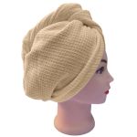 Turban na vlasy vafle, béžový Turban na vlasy vafle, béžový