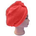 Turban na vlasy vafle, červený