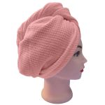 Turban na vlasy vafle, růžový
