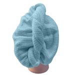 Turban na vlasy vafle, světle modrý Turban na vlasy vafle, světle modrý