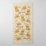 Osuška froté Medvídek 70x140 cm žlutá