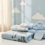 Osuška froté Medvídek 70x140 cm modrá