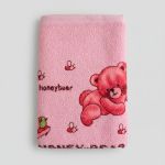 Osuška froté Medvídek 70x140 cm růžová