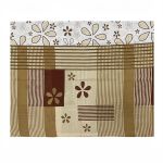 Povlak na polštář Hnědé čáry 70x90 cm, knoflíky