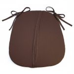 Sada podsedáků Komfort 36x37 cm, 4dílná, Jersey, tmavě hnědá Sada podsedáků Komfort 36x37 cm, 4dílná, Jersey, tmavě hnědá