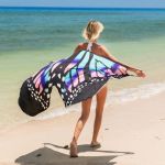 Plážové šaty / Tunika přes plavky - motýlí křídla modré Velikost: L-XL Plážové šaty / Tunika přes plavky - motýlí křídla modré Velikost: L-XL