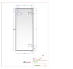 Zrcadlo CRYSTAL 68x119 CM s fazetou