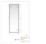 Zrcadlo CRYSTAL 60x160 CM s fazetou