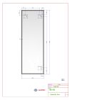 Zrcadlo CRYSTAL 50x140 CM s fazetou
