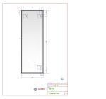 Zrcadlo CRYSTAL 50x140 CM s fazetou