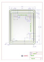 Zrcadlo STELLA 80x60 CM s LED osvětlením a se zaoblenými rohy